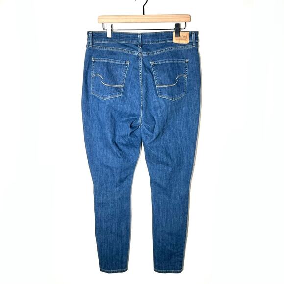 Levi's signature dark wash high rise skinny jeans size 33 B189 - Picture 5 of 5